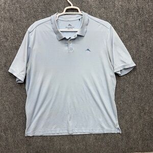 Men's Tommy Bahama blue polo shirt short sleeve size 3xl